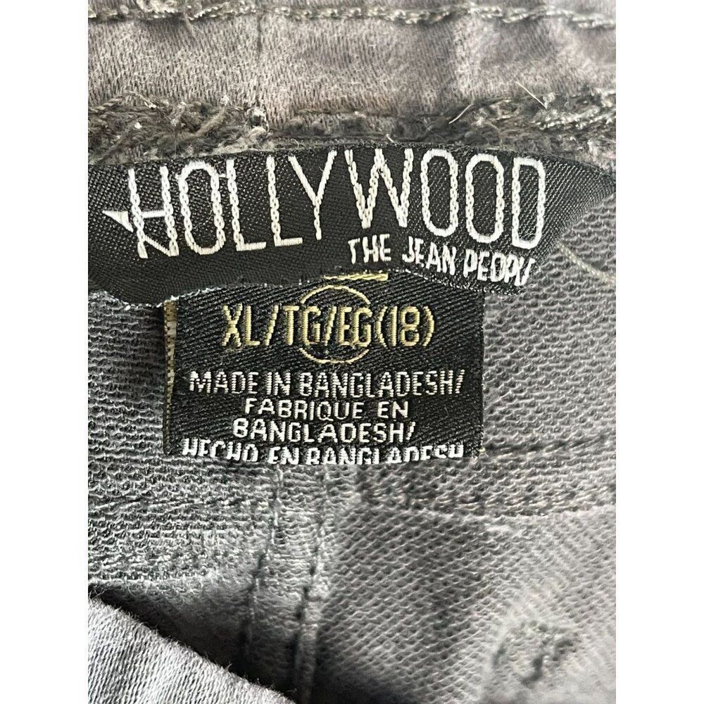 Hollywood The Jean People Boys XL (18) Gray Drawstring Pants with Stretch - Picture 6 of 6